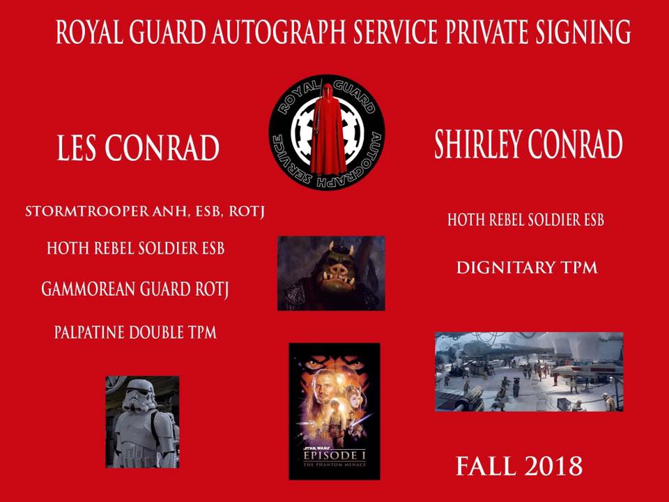 Featured image for “ROYAL GUARD PRIVATE SIGNING WITH LES AND SHIRLEY CONRAD”