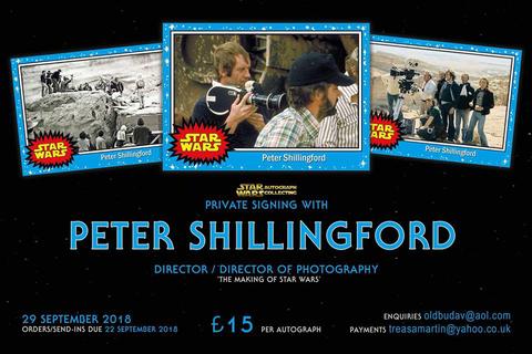 Featured image for “STAR WARS AUTOGRAPH COLLECTING PRIVATE SIGNING WITH PETER SHILLINGFORD”Featured image for “STAR WARS AUTOGRAPH COLLECTING PRIVATE SIGNING WITH PETER SHILLINGFORD”