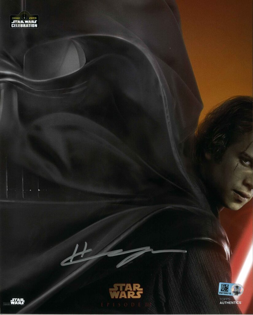 NEW HAYDEN CHRISTENSEN AUTOGRAPHS LIVE AT STAR WARS AUTHENTICS