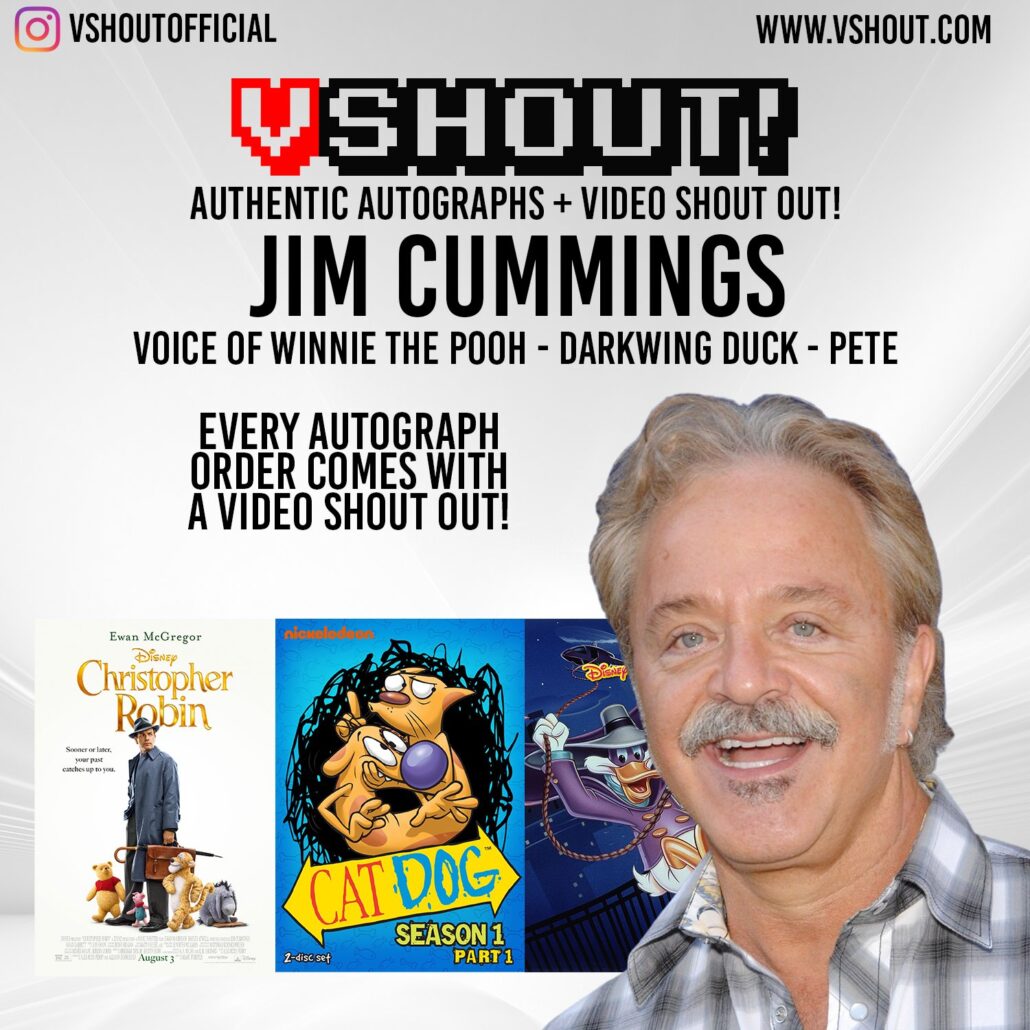 Featured image for “JIM CUMMINGS AUTOGRAPH PRE-ORDERS AVAILABLE FROM VSHOUT”