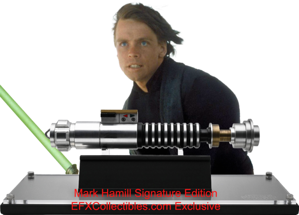 Featured image for “MARK HAMILL SIGNED LUKE SKYWALKER™ LIGHTSABER™ PROP REPLICA FROM EFX COLLECTIBLES”